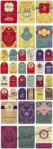 Decorative & Nautical Vintage Labels Vector