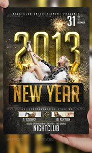 GraphicRiver 2013 New Year Flyer Template