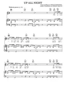 Up All Night - Khalid, P!nk, Pink (Piano-Vocal-Guitar)