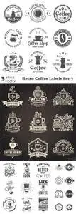 Vectors - Retro Coffee Labels Set 7