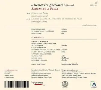 Fabio Bonizzoni, La Risonanza - Alessandro Scarlatti: Serenate a Filli (2011)