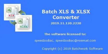 Batch XLS and XLSX Converter 2019.11.721.2260