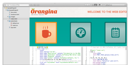 CoffeeCup Web Editor v2.0.2831 Mac OS X