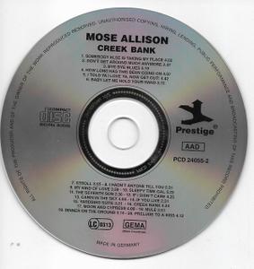 Mose Allison - Creek Bank (1958) {Prestige ‎PCD-24055-2 rel 1994}