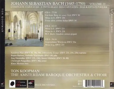 Ton Koopman, Amsterdam Baroque Orchestra & Choir - Johann Sebastian Bach: Complete Cantatas Vol. 22 [3CDs] (2006)