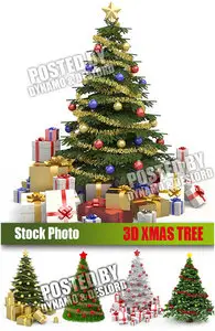 UHQ Stock Photo - 3D Xmas Tree