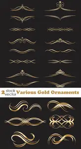 Vectors - Various Gold Ornaments