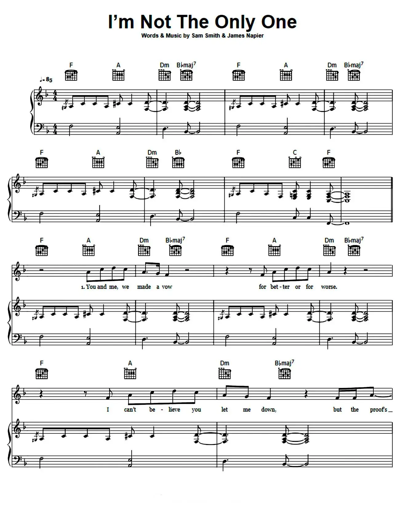 One s one and only. Sam Smith i`m not the only. I'M not the only one. Sam Smith i'm not the only one табы. I M not the only one текст.