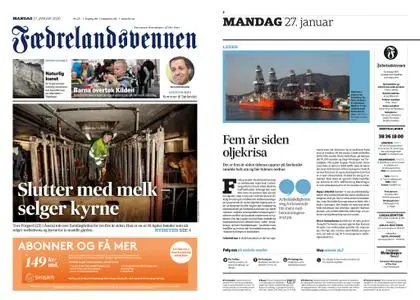 Fædrelandsvennen – 27. januar 2020