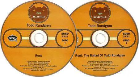 Todd Rundgren - Runt (1970) + Runt. The Ballad Of Todd Rundgren (1971) 2CD Expanded Remastered 2011