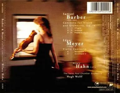 Hilary Hahn - Barber, Meyer: Violin Concertos (2000) (Repost)