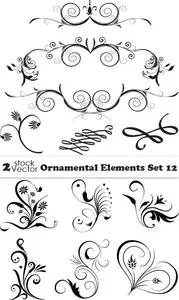 Vectors - Ornamental Elements Set 12