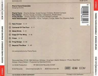 Pierre Favre Ensemble - Singing Drums (1984) {ECM 1274} [Repost]