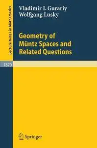 Geometry of Müntz Spaces and Related Questions (Repost)