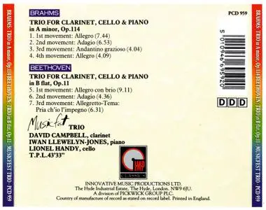 Brahms & Beethoven - Trios for Clarinet, Cello & Piano