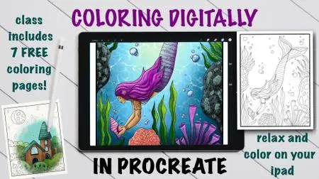 Coloring Digitally In Procreate - A Modern Hobby + Free Coloring Pages