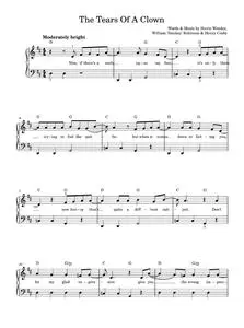 The tears of a clown - Smokey Robinson and The Miracles (Easy Piano)