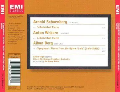 Schoenberg, Webern & Berg - Orchestral Works - Simon Rattle (2003) {EMI Classics rec 1987-1988}