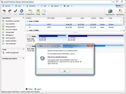 EASEUS Partition Master 9.2.2 Server\Professional\Technican\Unlimited Edition