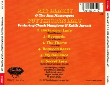 Art Blakey & The Jazz Messengers - Buttercorn Lady (1966) {EmArcy 822 471-2 rel 1986} (ft. Keith Jarrett)