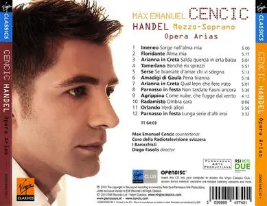 Max Emanuel Cencic, Diego Fasolis, I Barocchisti - George Frideric Handel: "Mezzo-Soprano" Opera Arias (2010)