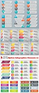 Vectors - Option Infographics Elements 21