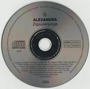 Alexandra - Zigeunerjunge (1970's, CD reissue 1990's, Philips # 01 93220)