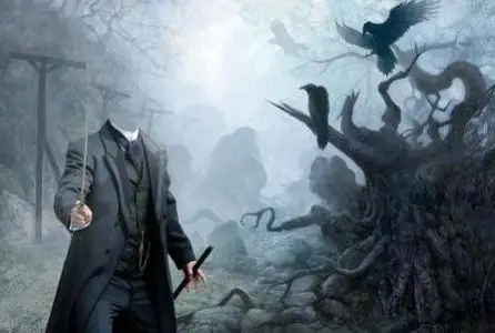 Template for Photoshop - Bold man