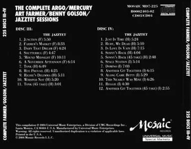 Art Farmer & Benny Golson - The Complete Argo-Mercury Jazztet Sessions (2004) {7CD Set, Mosaic MD7-225 rec 1960-1962}