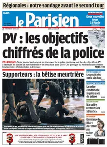 Le Parisien du Vendredi 19 mars 2010