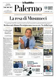 la Repubblica Palermo - 5 Agosto 2022