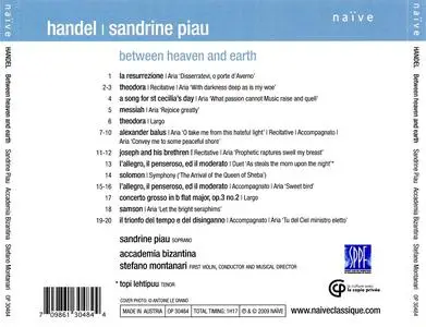 Sandrine Piau, Stefano Montanari, Accademia Bizantina - George Frideric Handel: Between Heaven & Earth (2009)