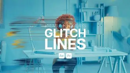 Premium Overlays Glitch Lines 49482413