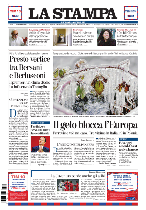 La stampa (21-12-09)
