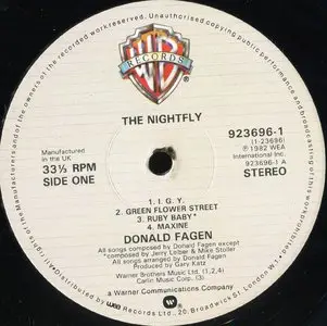 Donald Fagen ‎– The Nightfly {Original UK} Vinyl Rip 24/96