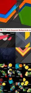 Vectors - Dark Geometric Backgrounds 18