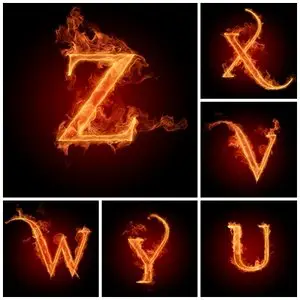 Alphabet from U-Z