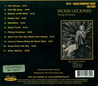 Rickie Lee Jones - Flying Cowboys (1989) [HDCD, Audio Fidelity AFZ 064, 2010]