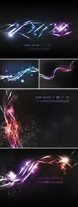 Bright Wave Backgrounds Vector