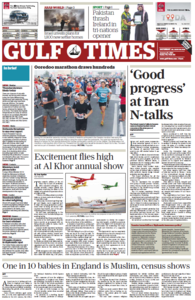 Gulf Times - Qatar, 11. Januar 2014