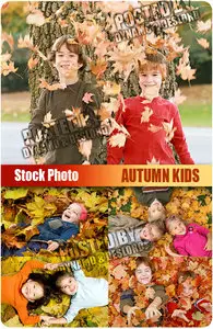UHQ Stock Photo - Autumn Kids