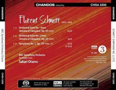 BBC Symphony Orchestra, Sakari Oramo - Florent Schmitt: Suites from ‘Antoine et Cléopâtre’, Symphony No.2 (2018)