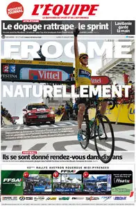 L'Equipe - Lundi 15 Juillet 2013