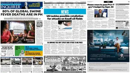 Philippine Daily Inquirer – September 19, 2019