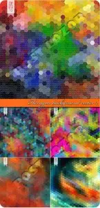 Hexagon background vector 2
