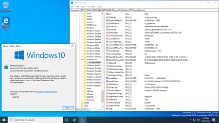 Windows 10 InsiderPreview (20H1) Build 18936.1000