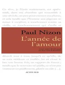 Paul Nizon - Lannee de lamour