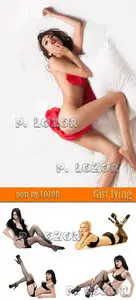Girl lying