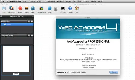Intuisphere WebAcappella Professional 4.3.39 (Windows/MacOSX)