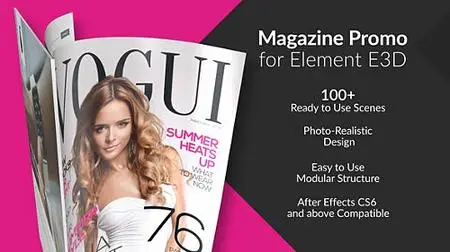 Magazine Promo for Element 3D - Project for After Effects (Videohive) 23030644